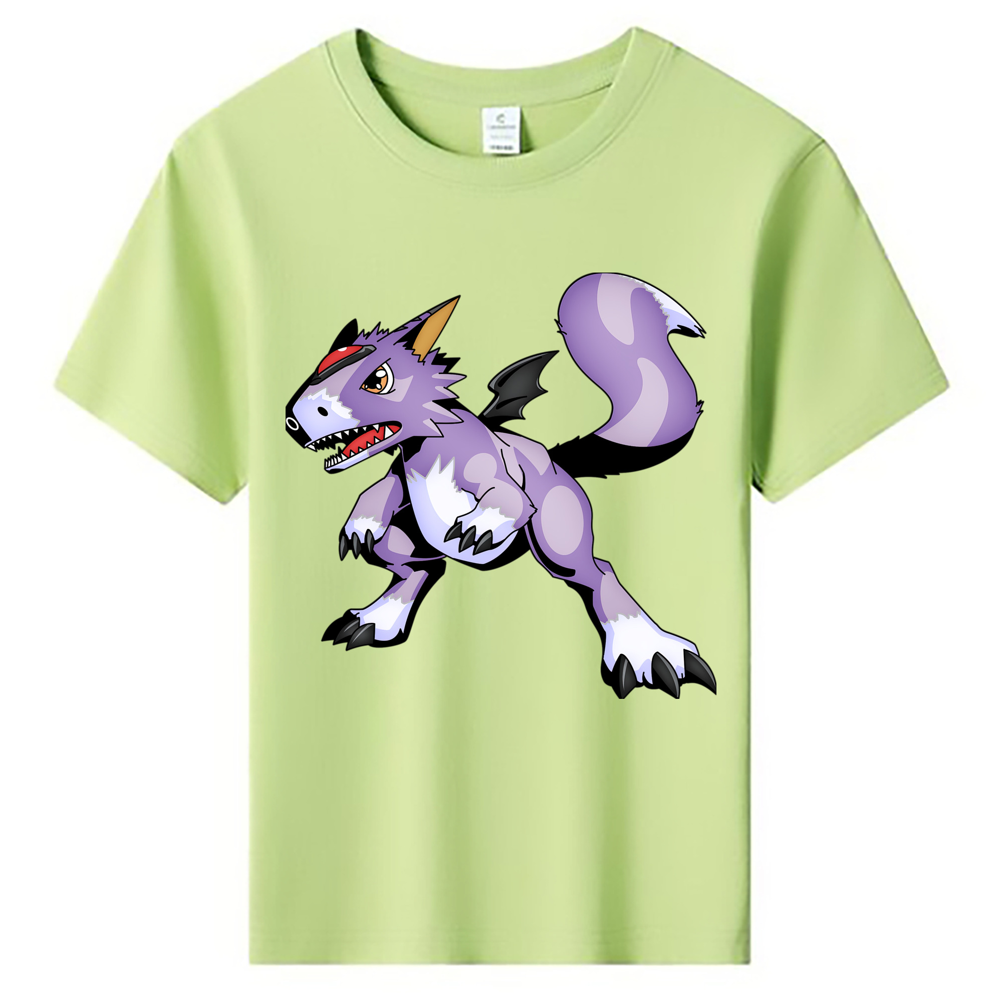（画像用） Digimon デジタルモンスター/デジモン 綿100％キッズTシャツ（フロントプリント）